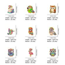 1/9pcs Cute Cartoon Colorful Bird Lapel Enamel Pins And Brooches Badge Pins For Backpacks Bags Backpack Cool Decoration Friend For Gift - Multicolor - View 10