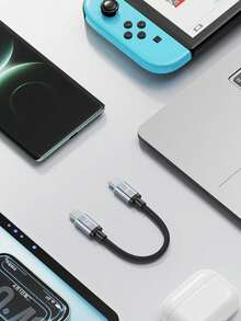 Magnetic Data Cable, Type-C And PD Portable Woven Short Cable, Suitable For Charging Of A5 PRO, Apple And Android Mobile Phones, Charging Pad.It Can Be Used With Chargers For Quick Charging, Must-Have For Car Accessories When Going Out - Black - View 8