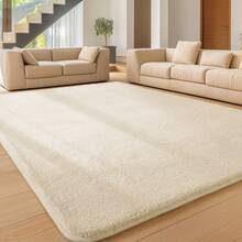 EDIMENS Rugs Living Room Large 160x230, Grey Rug For Bedroom Washable Area Rugs Anti Slip Fluffy Rug Shaggy Cream Carpets Extra Large Rugs For Living Room, Home Decor - Milky White - View 15