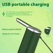 Feizsmile Household Electric Water Pump, Water Dispenser For Bottled Water And Mineral Water, Foldable Timer And Quantitative Large Motor Automatic Water Pump, USB Charging, Suitable For Camping, Outdoor Cooking And Home Use! - Multicolor - View 5