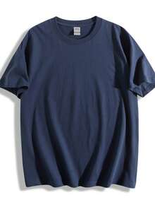 Women's Cotton Crewneck Graphic T-Shirt, Navy Short Sleeve Regular Fit Tee With Tiana New Orleans Print, Casual Cute Preppy Style - 藏青色 - 查看 2