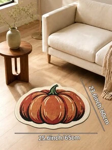 DAJIANG 1pc Pumpkin Welcome Doormat, Outdoor Rug, Hallway Rug, Area Rug, TPR Backing Non-Slip Floor Mat, Suitable For Bathroom, Indoor, Hallway, Bedroom, Living Room, Bedside, Machine Washable And Easy To Clean, Entryway Mat, Home Decor - Multicolor - View 12