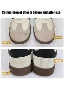 1/2pcs Portable Suede Shoe Cleaner, Waterless, Portable Design, Suitable For Suede, Leather, Sneakers And White Shoes Simple Stain Removal. Ideal For Travel Shoe Care, Specifically Designed For Sneaker Enthusiasts; Suitable For All-Season Series, Bridesmaid Gifts, Home And Bedroom Decor, Also Applicable For Beach Vacations And Various Travel Scenarios, Unisex, Soft Texture. - Multi-color - View 6