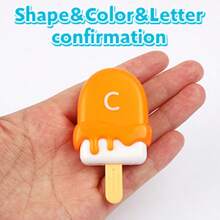 Children's Ice Cream Matching Toy, Letter And Color Recognition, Hand-Eye Coordination, Early Education Fun Toy, Enlightenment Teaching Aid For Boys And Girls (Ice Cream Color And Style Random) - Multicolor - View 6