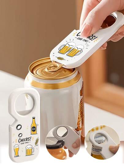 Pembuka Botol Bir Kreatif, Alat Pembuka Botol Bir Portabel Multifungsi, Pembuka Tutup Putar 3-in-1, Pembuka Kaleng Dapur Rumah, Alat Tutup Botol Bir, Anti Selip dan Hemat Tenaga, Cocok untuk Pesta, Pertemuan, Bar dan Penggunaan di Rumah, Dapat Digunakan sebagai Barang Hadiah, Dengan Desain Pola Acak yang Menyenangkan, Ringan dan Tahan Lama, Mudah Dibawa, Sempurna untuk Saat-saat Bahagia dan Minum di Pesta, Memungkinkan Anda Membuka Botol Bir dengan Mudah, Setiap Pembukaan Penuh dengan Kesenangan dan Ritual, Alat Praktis Penting untuk Pertemuan Pesta