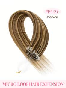 Micro Loop Real Human Hair Extensions, 18 Inch #2 Darkest Brown Silky Straight Hair For Women, 25g 25 Strands Ideal For Daily, Party & Wedding To Boost Volume & Length - Multicolor - View 26