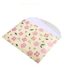 Carpeta infantil A4 con cierre a presión, bolsa para documentos con diseño floral, material de almacenamiento y organización para estudiantes y oficinas. - Negro - Ver 8