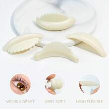 Lomansa 5 Pairs Eyelash Lift Pads - 5 Sizes, Reusable, Soft & Stretchy, Easy To Use, Ideal For All Lash Lengths, Perfect For Salons & DIY - Multicolor - View 4