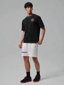 Nike Jordan Flight CLUB Men's Short Sleeve Fashionable Versatile Comfortable Sport Casual Crew Neck T-Shirt - Black - View 3