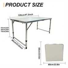 LEO IRIS 4FT/6FT Folding Table With Carrying Handle, Heavy Duty Rectangular Table For Kitchen, Dining Room, Party, Wedding, Indoor & Outdoor Meals, Christmas Gift- White - White - View 3