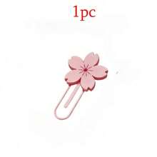 3pcs Cute Pink Cherry Blossom Bookmark Clips, Bookmarks, Paper Clips, Paper Clips, Cherry Blossom Page Markers Suitable For Books And Journals, Decorative Paper Clips Suitable For Office Documents, Study Notes And Planner Organization, Cute Stationery Gift Suitable For Students And Readers - Bookmark - View 12