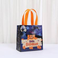 Halloween-Themen Handgeschenktüten, Kürbis-Geist-Fledermaus-Muster Süßigkeitentüten, Party-Geschenkverpackungstüten, Feiertags-Dekorations-Aufbewahrungstüten, Halloween-Party kleine Geschenktüten - Mehrfarbig - Übersicht 13