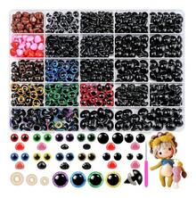 1100 Piezas De Ojos Y Narices De  Para Amigurumi, Ojos Coloridos Para Crochet Con Arandelas, Accesorios Para Muñecas, Peluches Y Juguetes Hechos A Mano Negro - 1 - Ver 1