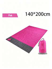 1pc Ultra Waterproof Beach Mat With Drawstring Pocket, Super Portable, Durable, Quick Fold, Suitable For Outdoor Camping, Home Use, Waterproof And Easy To Clean, Polyester Material - Multicolor - View 14