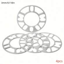 4件組通用輪圈墊片 3mm/5mm/8mm/10mm 輪轂中心適配器，可增加輪距、調整ET值，適用於大多數汽車 - 汽車輪轂墊片4pcs - 查看 9