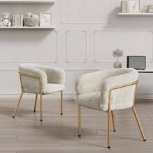 Leisure Chair, Single, Dressing Chair, Living Room And Bedroom - White - View 6
