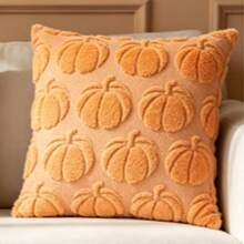 1pc/2pcs Halloween Pumpkin Embroidered Velvet Pillow Case, Suitable For Living Room Sofa, Minimalist Pumpkin Pillow Case - Multicolor - View 17
