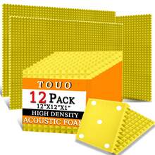 TOUO Pyramid 6-48Pack Sound Insulation Panels Acoustic Foam For Media Room Living Room Interior Wall Decor Wall Sound Absorbing - TOUO - View 13