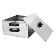 Dual-Layer Rice Noodle Roll Maker With Built-In Steamer – 304 Stainless Steel Kitchen Tool For Homemade Vermicelli Rolls - Silvery - View 7