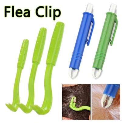 Multi-Size Pet Tick Removal Tool Set, With Pen-Style Clip, Flea And Tick Removal Tweezers Set, Painless Parasite Removal Grooming Tools, Suitable For Dogs And Cats