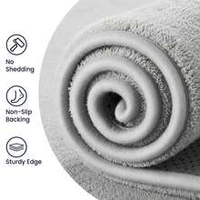 EDIMENS Rugs Living Room Large 160x230, Grey Rug For Bedroom Washable Area Rugs Anti Slip Fluffy Rug Shaggy Cream Carpets Extra Large Rugs For Living Room, Home Decor - Light Grey - View 5
