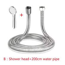 1pc Stainless Steel Shower Hose, Bathroom Shower Head Pipe, Water Heater Inlet Flexible Hose, 1.5m/2m High Density - Multicolor - View 15