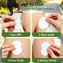 Disposable Underarm Sweat Pads Featuring A Lightweight, Invisible, And Skin-Friendly Edge Design; Breathable And Absorbent. Suitable For Daily Commuting, Outdoor Sports, And Travel-An Essential Item For Both Men And Women Sweat-Absorbing Patch - Multicolor - View 4