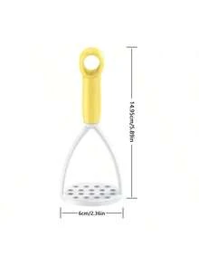 手動馬鈴薯與胡蘿蔔壓泥器，嬰兒食品廚房工具，適用於壓碎與泥化紫色地瓜 - 彩色 - 查看 2