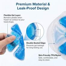 1PC Ice Pack, Helmet Ice Pack, For Catcher Helmet, Outdoor Sports, Horse Riding, Head Operation, Relieve Summer Heat, Keep Cool - Multicolor - View 5