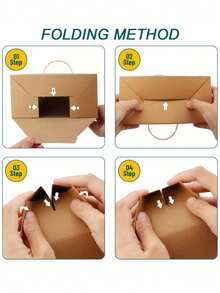 Custom-Logo Paper Box With A Handle. Suitable For Packaging Small Gifts Such As Scented Items, Cosmetics, Or Handmade Candles. An Ideal Gift For Him Or Her-Perfect For Weddings, Parties, Birthdays, And Christmas. - Multicolor - View 8