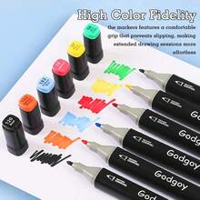 168 Colors Alcohol Markers Set, Dual Tip Permanent Art Sketch Markers, Back To School Art Supplies, Illustration & Coloring Markers, Ideal Halloween Gift For Artists - 168PCS - View 3