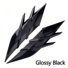 2pcs Universal Car Side Vent Hood Decorative Modification Stickers, Exterior Car Stickers, Side Vent Add-On Stickers, Modified Car Stickers, Car Fender Stickers, Vehicle Modification Blade Stickers, Sporty Style, Dynamic Appearance, Self-Adhesive Design - A - View 8