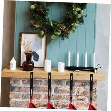 1pc Christmas Stocking Hook, No-Drill Adjustable Telescopic Fireplace Hanging Hook, Suitable For Christmas And New Year Home Decor - Multiple Styles - View 7