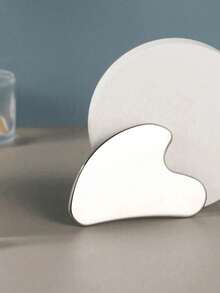 2pcs Heart Shaped Facial Gua Sha Massage Tool Set, Smooth Round Edge Skin Friendly Scraping Board For Face Neck Hand Body Lifting Relaxation, Fun Back To School Dorm Daily Skincare Beauty Accessory - A - View 6