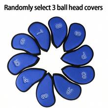 Golf Iron Club Head Covers, Protective Sleeve, Mesh Fabric Wear-Resistant, Thermal Lining, Protects Golf Iron Heads From Scratches, Simple Classic Style - Multicolor - View 13