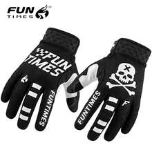 FUNTIMES 1 Pair Non-Slip Wear-Resistant Outdoor Cycling Full Finger Gloves - Black - View 10