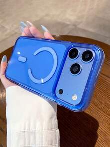 高透明硬 PC 磁吸手機殼，適用於 iPhone 18 Pro Max 18 Pro，支持無線充電，透明清澈，防摔防震保護殼 - 淺藍色 - 查看 4