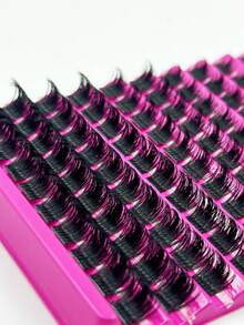 100pcs/Pack False Eyelashes, Beginner-Friendly Hair Segmented Design, Natural-Looking, Eye-Lengthening And High Volumelash Clusters,Eyelash Clusters,Individual Eyelashes,Lashes,Fake Lashes - D - 查看 4
