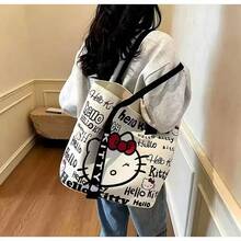 Hasbro 1pc New Cute Cartoon Women's Large Capacity Tote Bag/Shoulder Bag/Travel Bag, Cute Cartoon Multi-Functional Commuter Bag, Suitable For Travel, School, Work, Outing, Portable And Fashionable, Easy To Carry, Perfect For Vacation And Fitness. Beach Vacation Beach Bag Selection,Bedroom Room Decor,Back To School - Multicolor - View 2