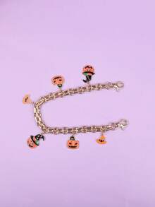 Halloween Funny Cute Phone Lanyard, Gold Pumpkin & Witch Hat Enamel Pendant, Holiday Style Bag Backpack Wallet Accessory, Suitable For Women And Girls - Multicolor - View 4