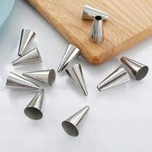 12 Sizes Round Hole Cake Decorating Piping Tips Line Cupcake Decoration Small Piping Tips - Multicolor - View 5