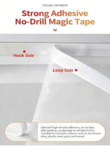 Home Anti-Mosquito Anti-Insect Window Screen With Hemming, Non-Cuttable, Self-Adhesive, No-Drill Easy Installation - Edged Style - View 4