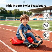 Four-Wheeled Scooter, A Toy Scooter Suitable For Children To Learn Turning, Go-Kart, Four-Wheeled Pedal Bike, Outdoor Racing Bike, Spinning Bicycle For Boys And Girls, Sports And Outdoor Scooter, Perfect Gift - Red - View 2
