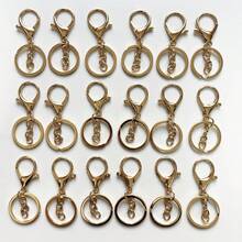 10PCS/40PCS Metal Lobster Clasp, 4-Section Chain/8-Figure Chain Wholesale Keychain Pendant Can Be Used As Key Ring, Pendant, Handbag Decoration, DIY Keychain, Car Accessory, Bag Charm, School Letter Decoration, Cute Gothic Y2K Style. - Gold + Silver - View 8