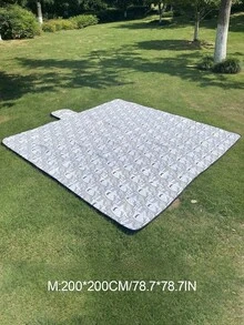 1件装野餐垫，防潮户外地垫，加厚便携防水野餐毯，适合春季郊游、露营、徒步旅行 - 奶茶M升級款 - 查看 9