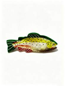 1件春夏海洋鮭魚造型大髮夾，趣味獨特，適合女性日常佩戴於後腦 - 彩色 - 查看 20