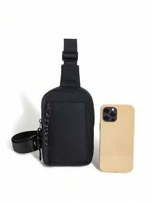 1pc Travel Bag, Checkerboard Design, Lightweight Large Capacity, Fashionable Style, Suitable For Long-Distance Travel, Business Trips, Student Dorms, Weekend Picnics - Black - View 5