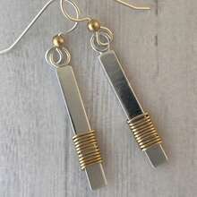 Gmzalx Vintage Minimalist Square Long Earrings, Versatile Practical Accessory, Perfect For Daily Commute And Gatherings - Two-color - View 1