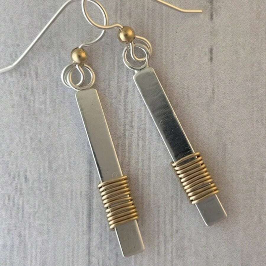 Gmzalx Vintage Minimalist Square Long Earrings, Versatile Practical Accessory, Perfect For Daily Commute And Gatherings - Two-color - View 1