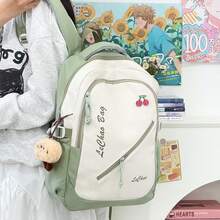 1 Piece Of Spacious Backpack With Laptop Compartment As A School Bag For Female Students And College Students On Trips - Black - View 9